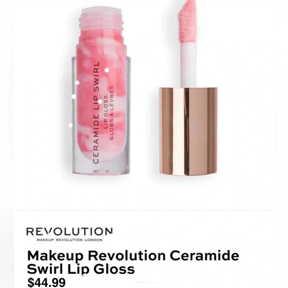 Makeup Revolution Ceramide Lip Gloss- Vibrant Pink Swirl 4.5 ml-Never swatched